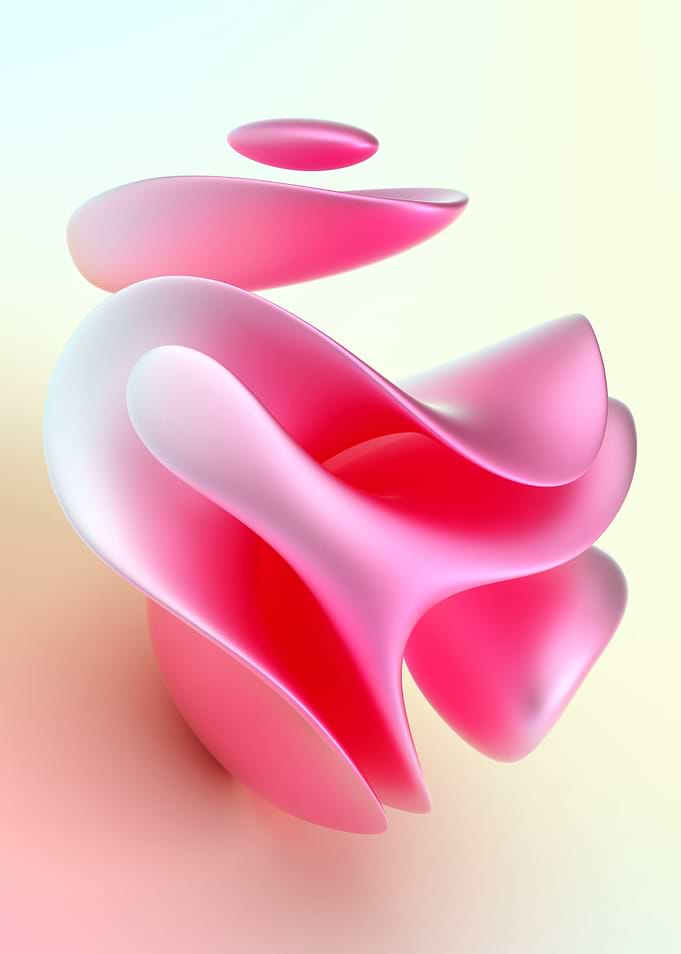 3d art with flower