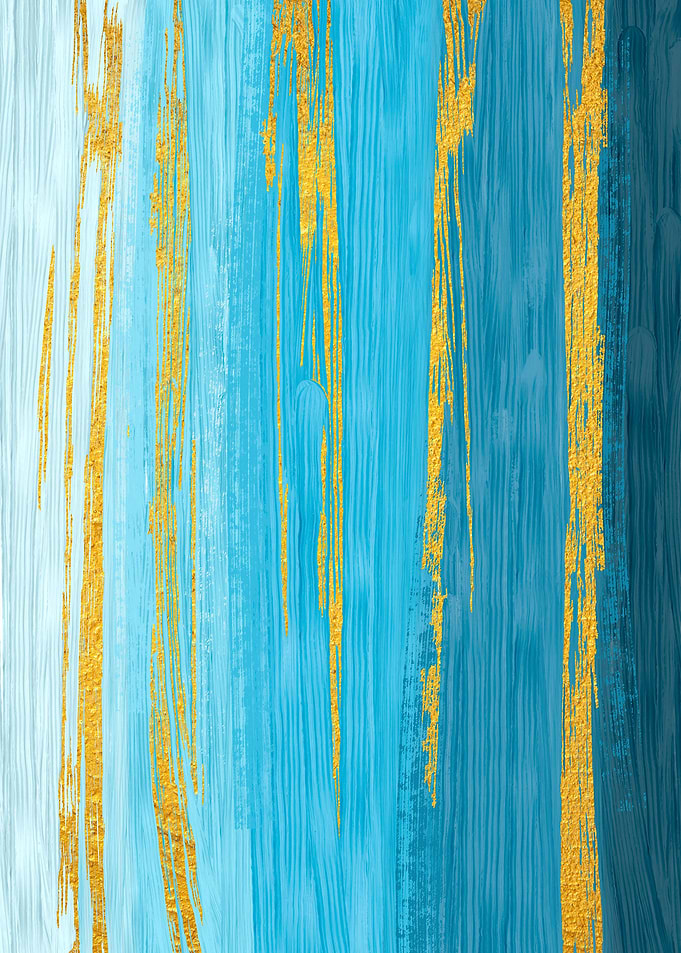 Colored Brush Gold Foil 09