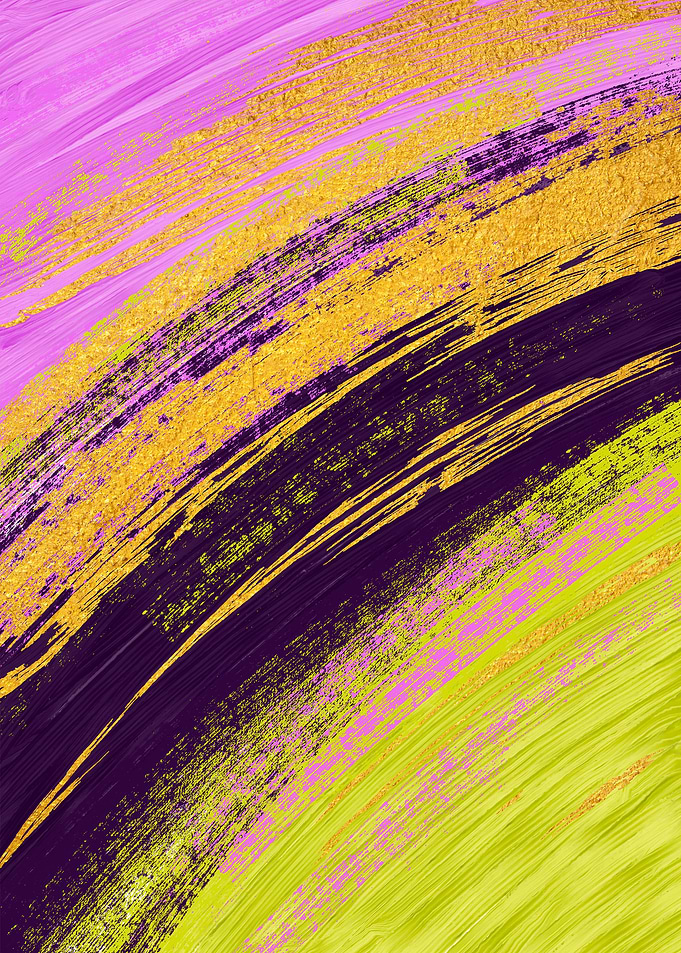 Colored Brush Gold Foil 14