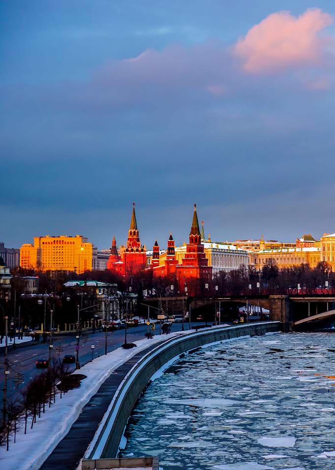 Moscow Kremlin At Sunset 1