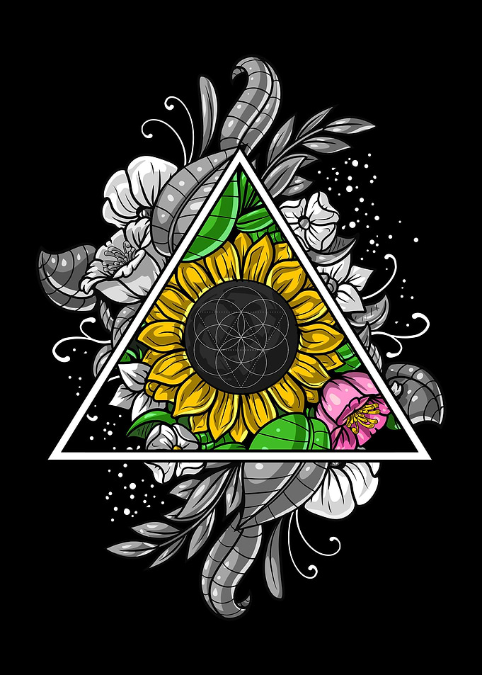 Flower Of Life Sunflowers