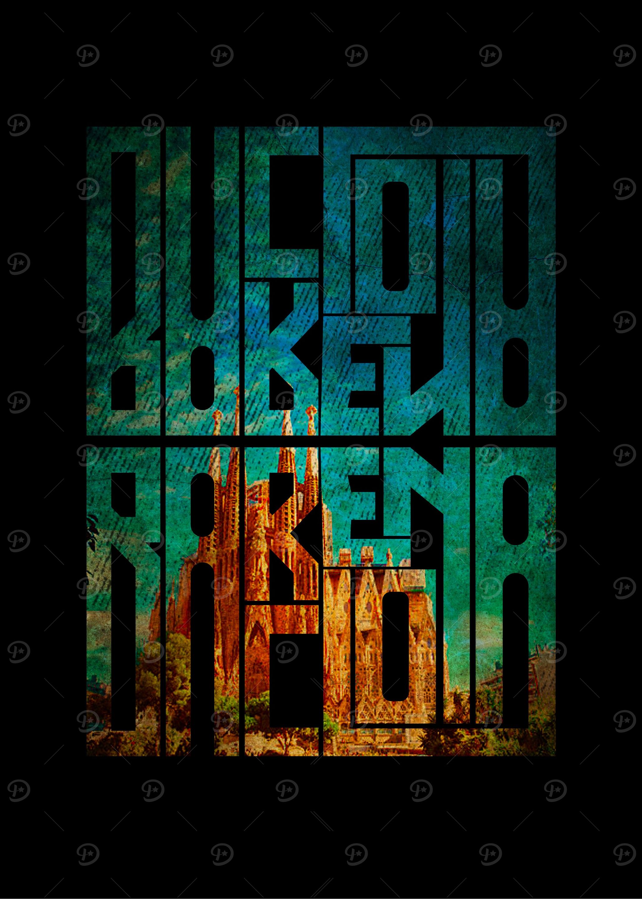 BARCELONA Text Art