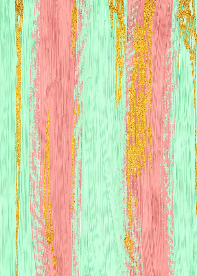 Colored Brush Gold Foil 06