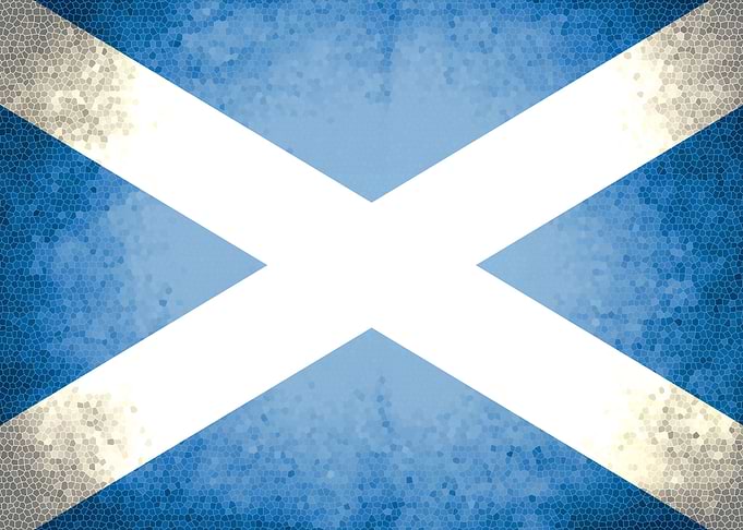 Scotland vintage flag