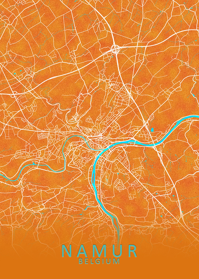 Namur Belgium City Map