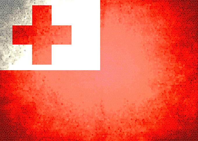 Tonga vintage flag