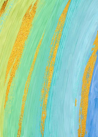 Colored Brush Gold Foil 01