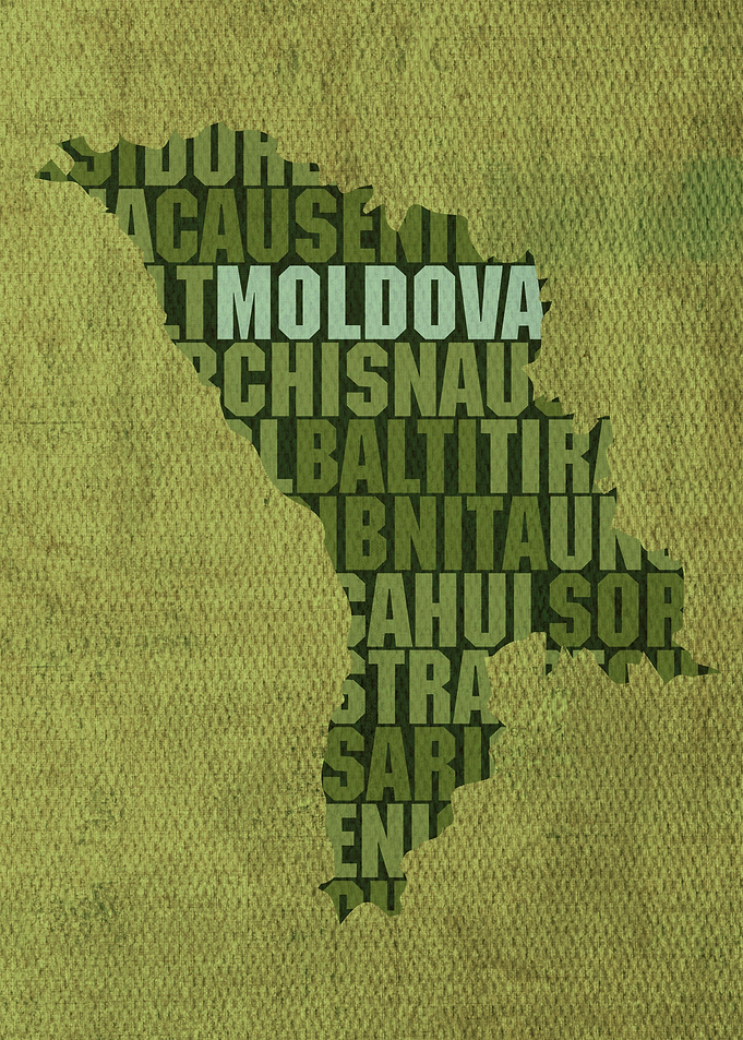 Moldova Country Word Map