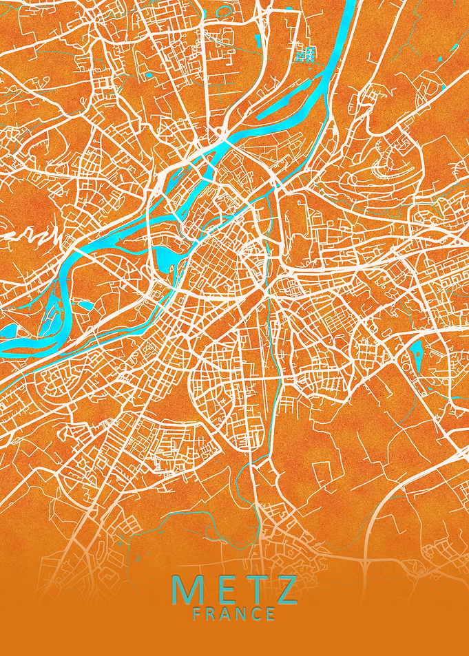 Metz France City Map