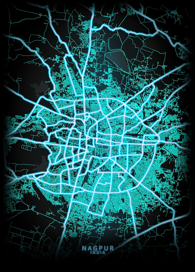 Nagpur India City Map