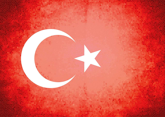 Turkey vintage flag