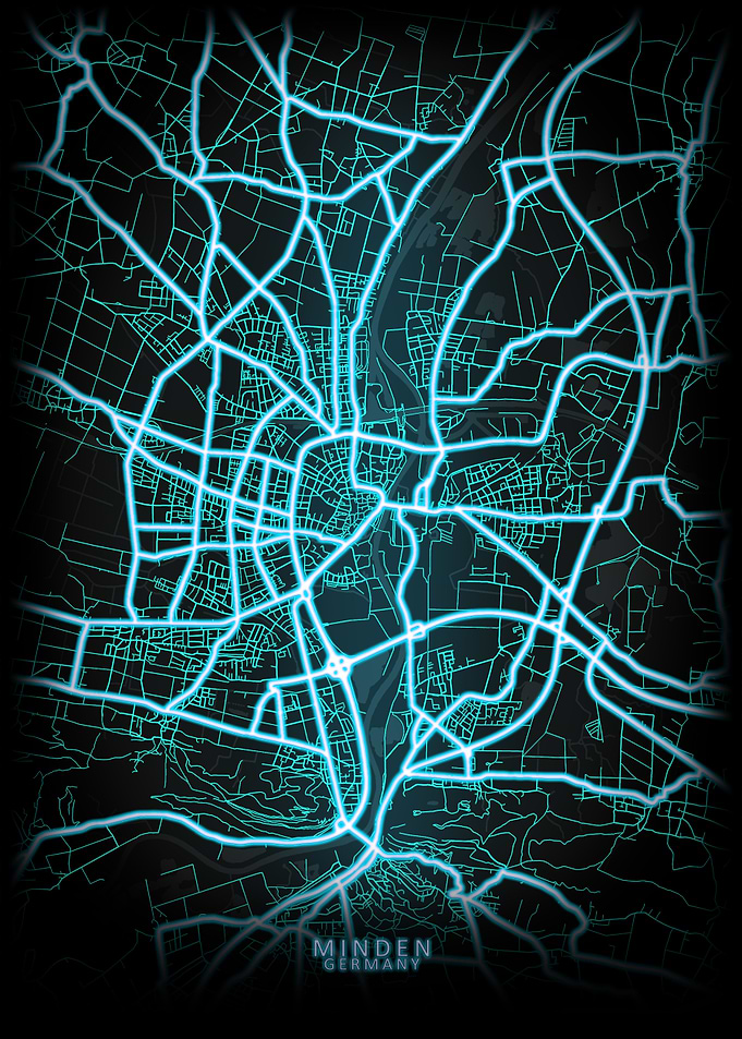 Minden Germany City Map