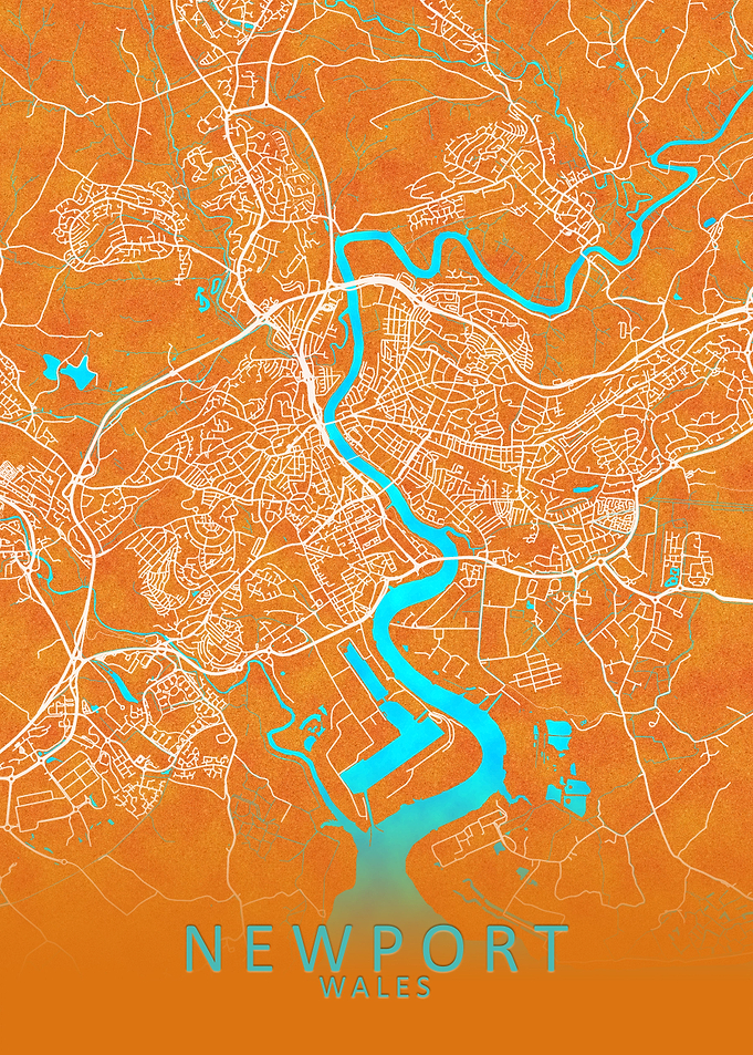 Newport Wales City Map