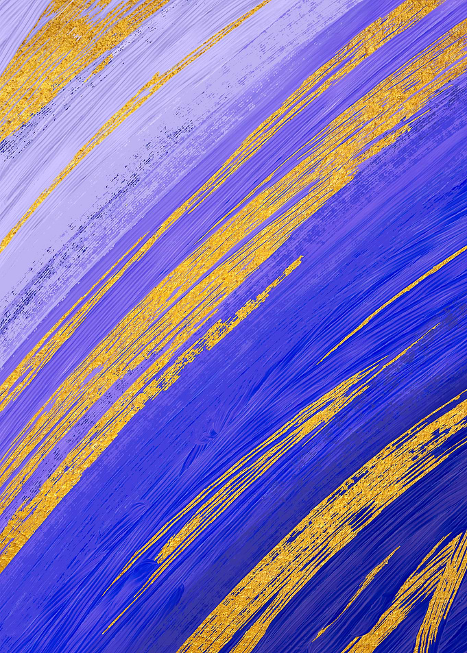 Colored Brush Gold Foil 10