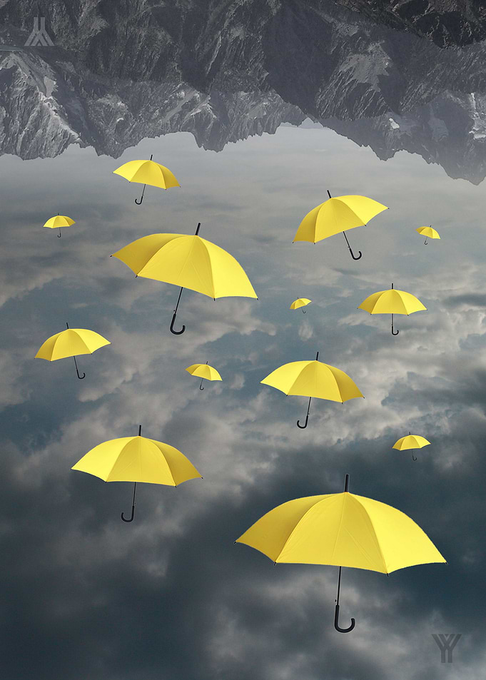 Abstract umbrella