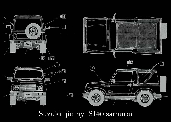 Suzuki jimny SJ40 samurai