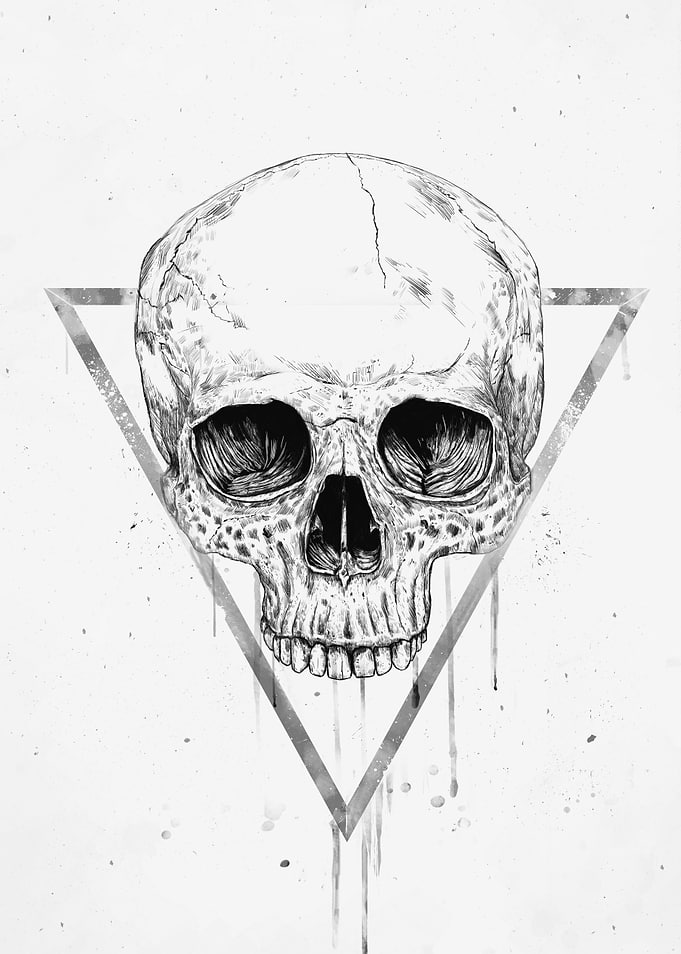 Skull in a triangle II