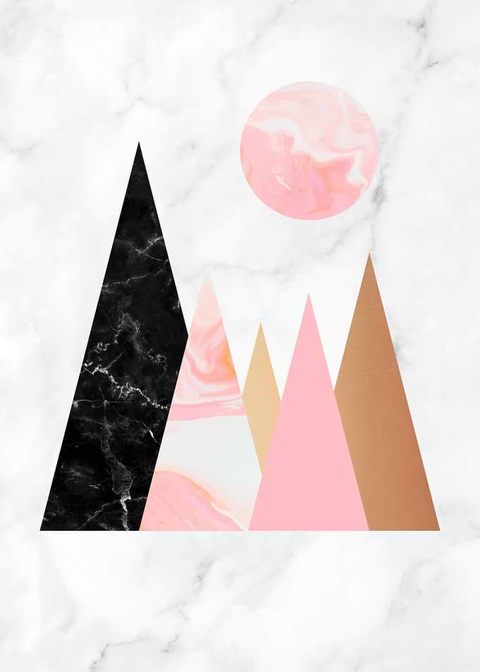 Geometrical 9 Pink