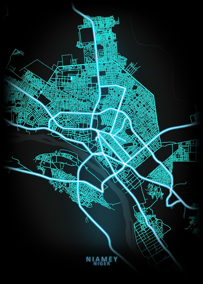 Niamey Niger City Map