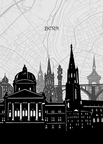bern cityscape map
