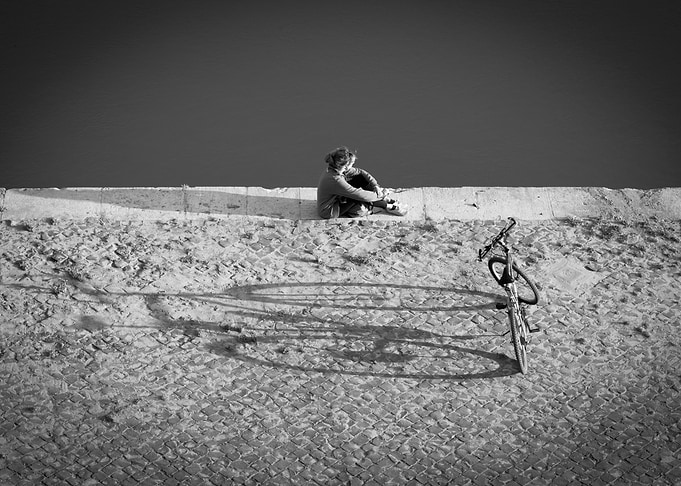 A girl and her bike