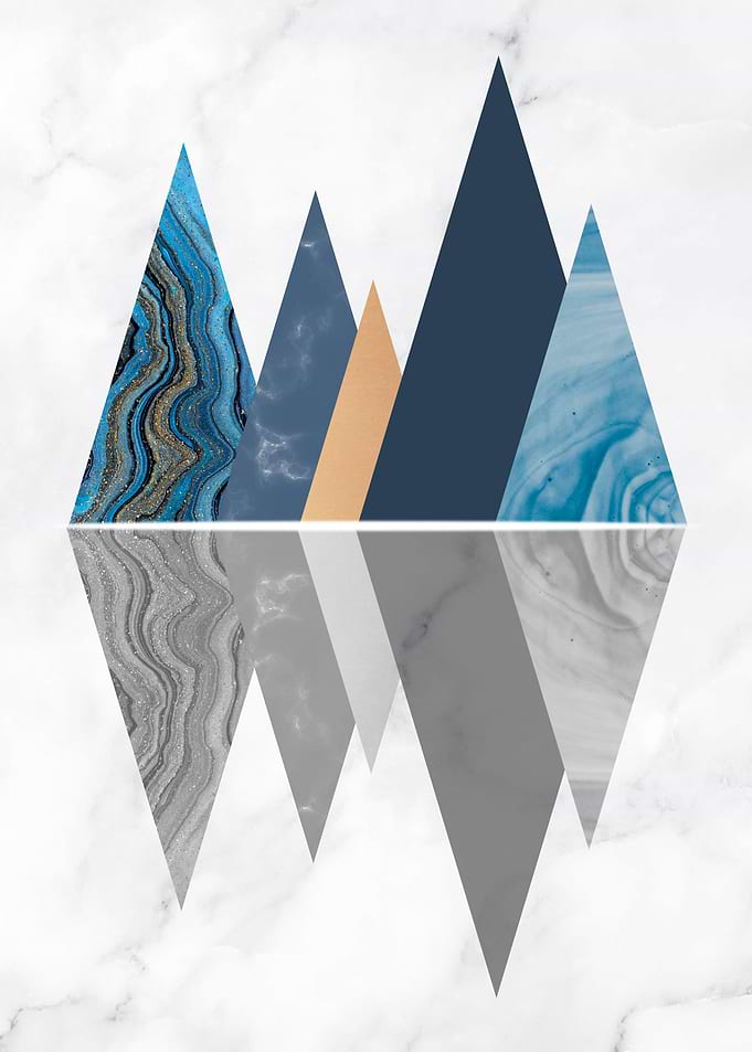 Geometrical 7 Blue