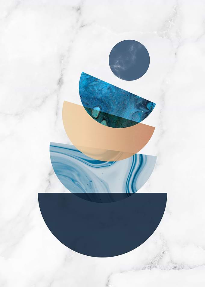 Geometrical 10 Blue