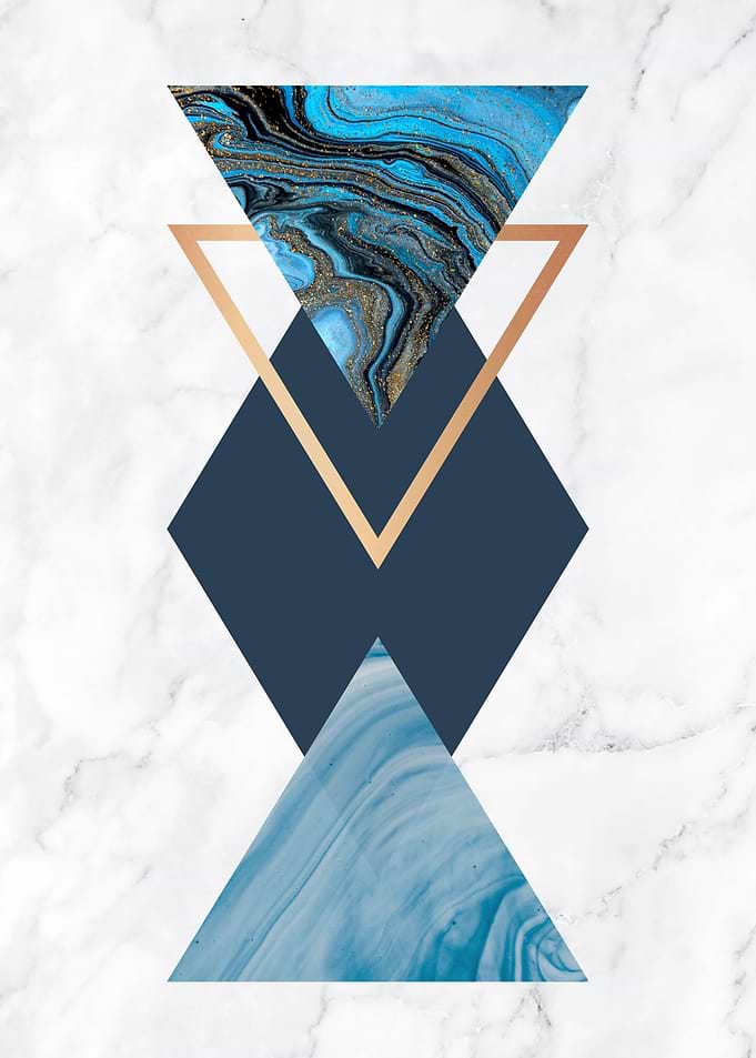 Geometrical 2 Blue