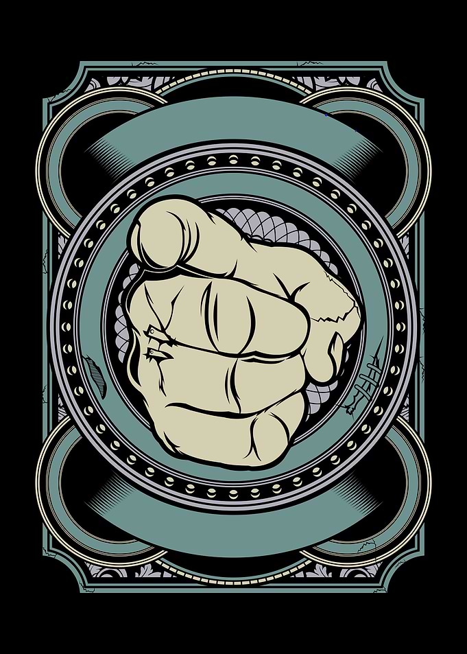 hand pointing