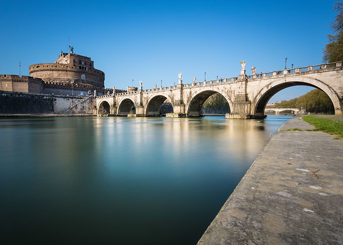 Tiber river in Rome