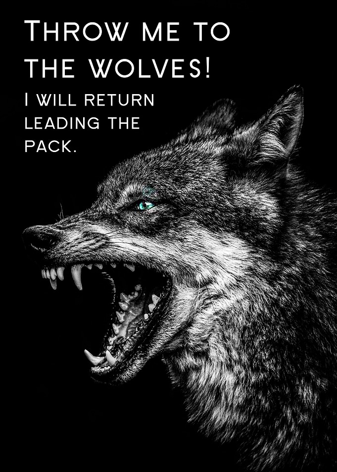 wolf quote art