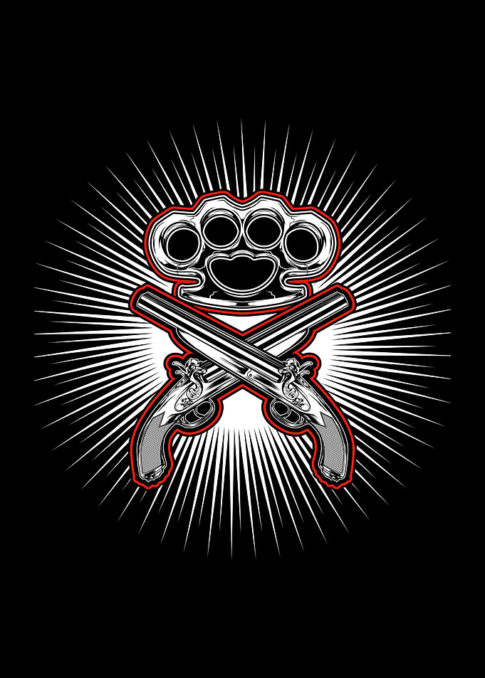 weapon gun and knuckle