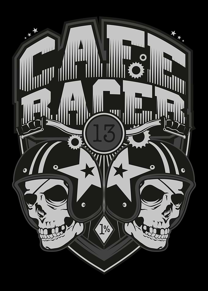 skull cafe racer