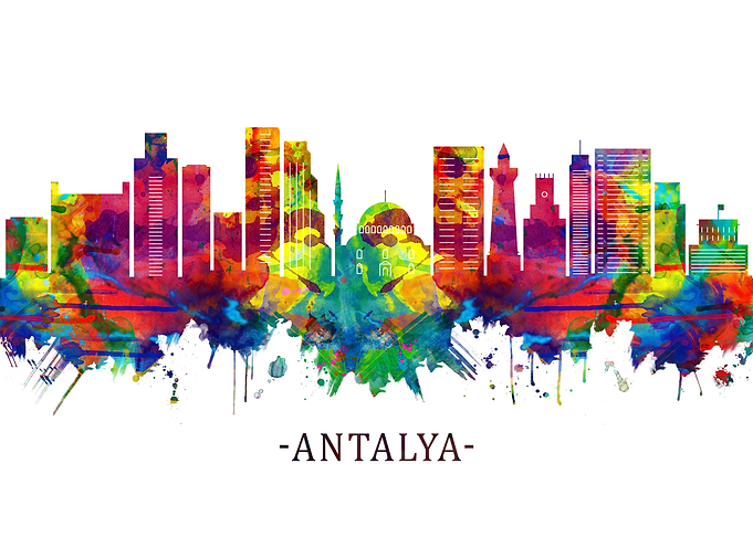 Antalya Turkey Skyline