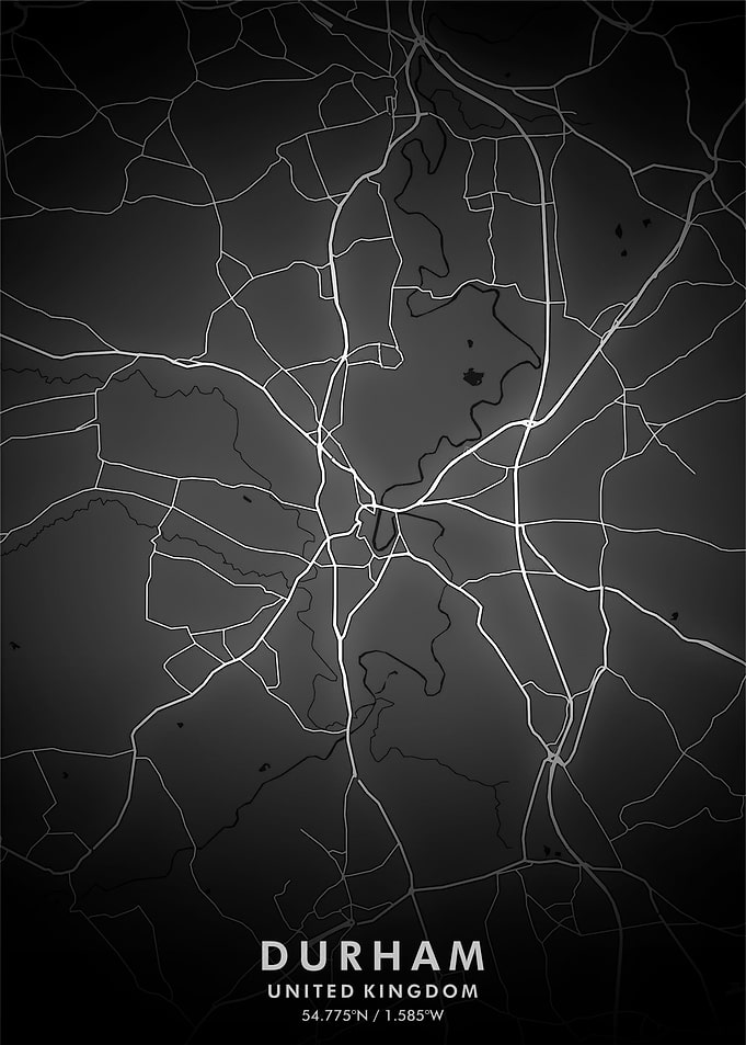 Durham Map Posters