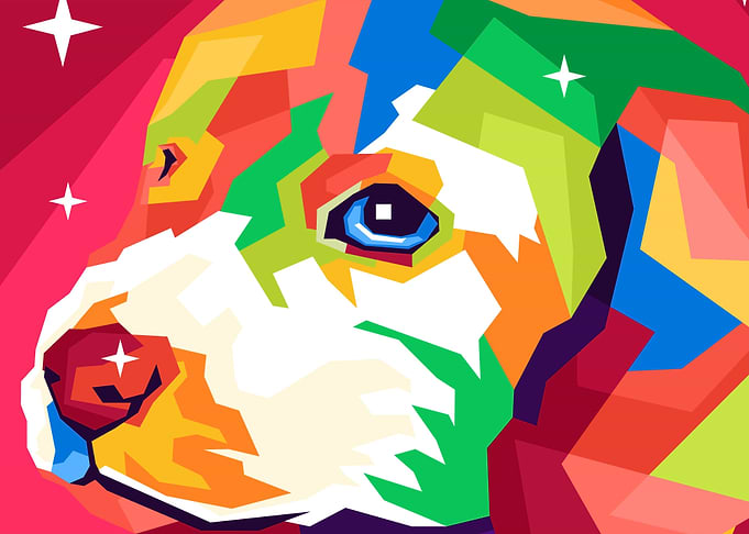 dog pop art