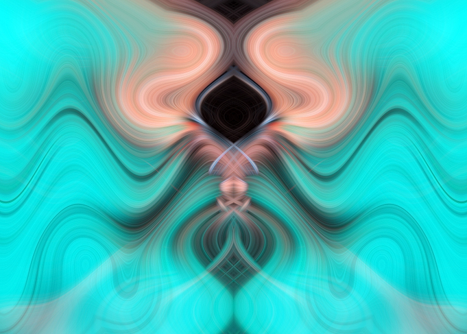 Color Fractal Abstract Art