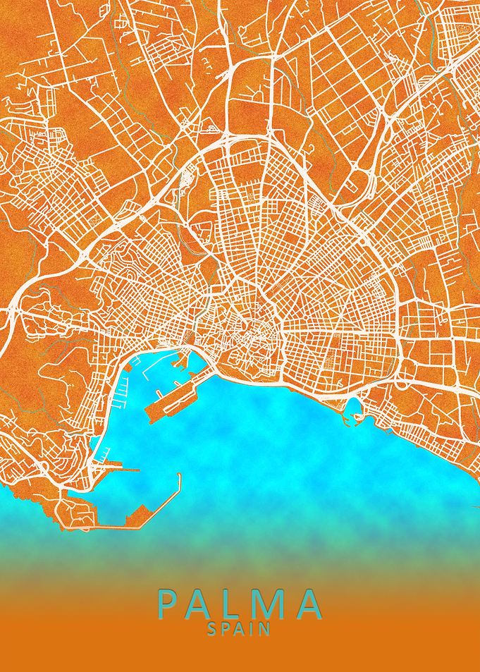 Palma Spain City Map
