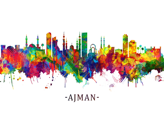 Ajman UAE Skyline