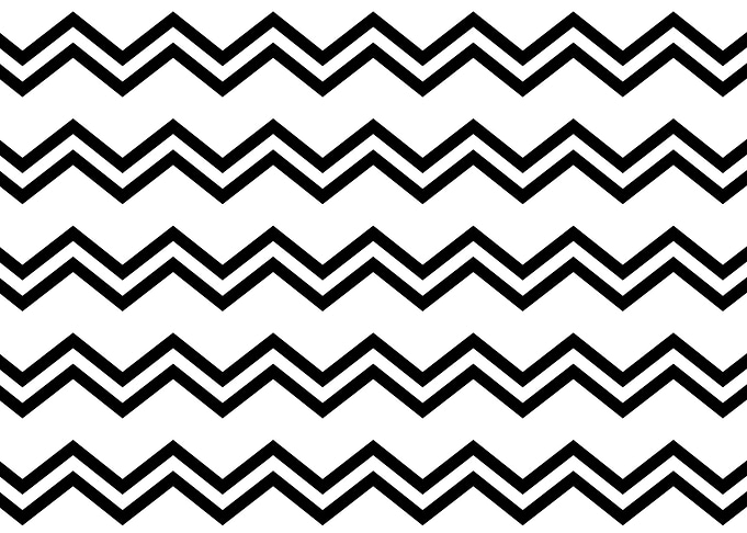 Zigzag Black White