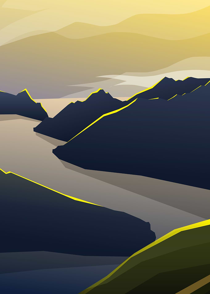 Sunny Mountain Seas