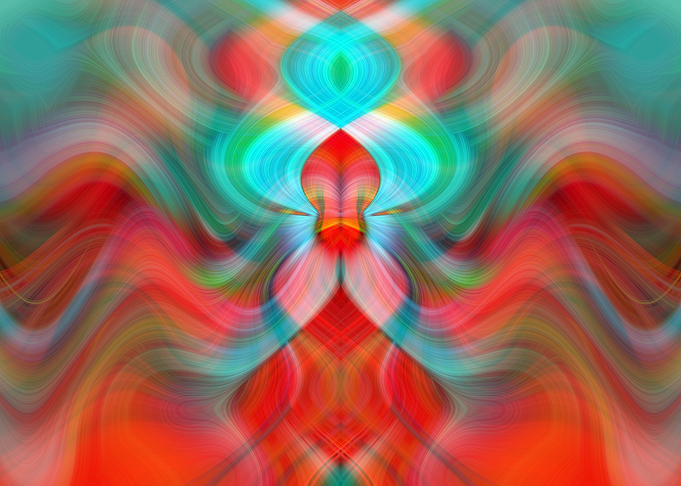 Color Fractal Abstract Art
