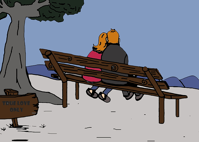 Cartoon on a date