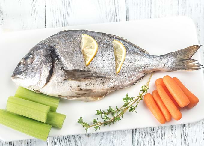 Baked dorada