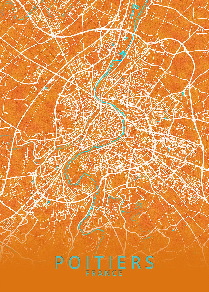Poitiers France City Map