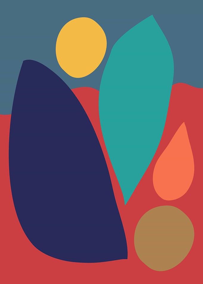 Abstract Earthy Shapes