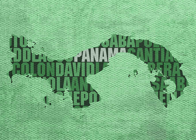 Panama Country Word Map