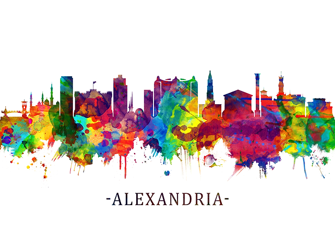 Alexandria Egypt Skyline