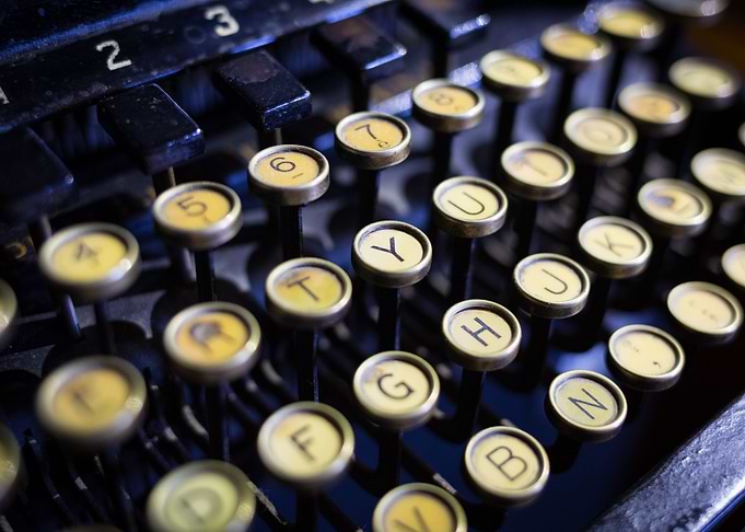 An old typewriter