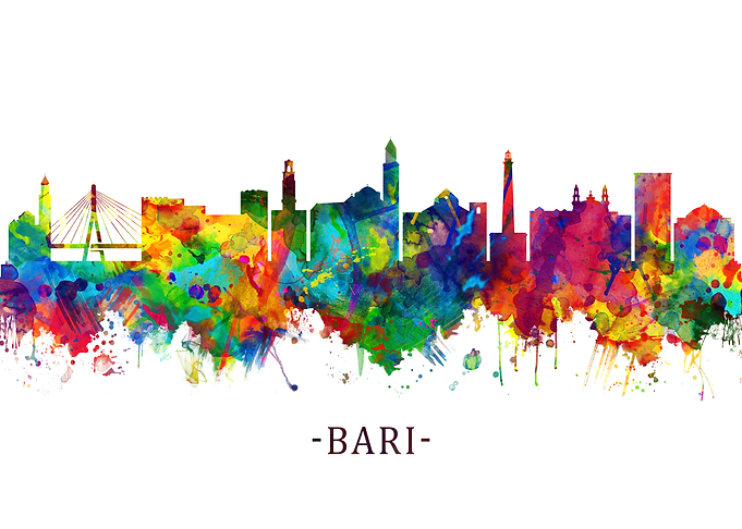 Bari Italy Skyline